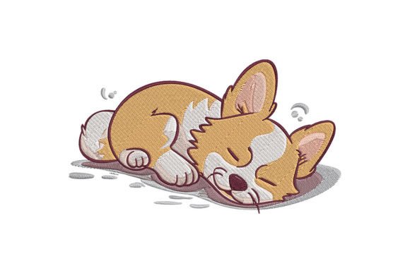 Cute Dog Sleeping Embroidery Review