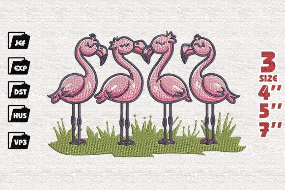 Flamingo Embroidery: A Playful, Seasonal Standout