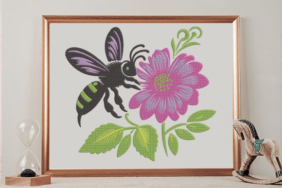 Friendly Bee Embroidery: A Spring-Ready Design for Boutique Apparel